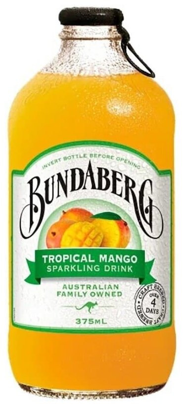 Крафтовый лимонад Bundaberg (Бандаберг) Tropical Mango, Австралия, 375 мл