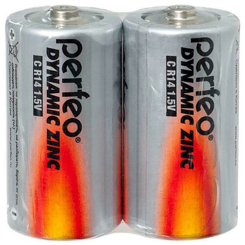 Батарейка Батарейка C солевая Perfeo R14/2SH Dynamic Zinc 2 шт батарейка d солевая perfeo r20 2sh dynamic zinc 2 шт