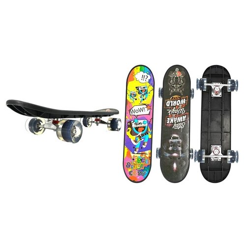 фото Скейт, 60см, колеса pu, свет, 60*45мм techteam