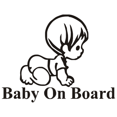 Наклейка Baby on Board. 200х200 мм