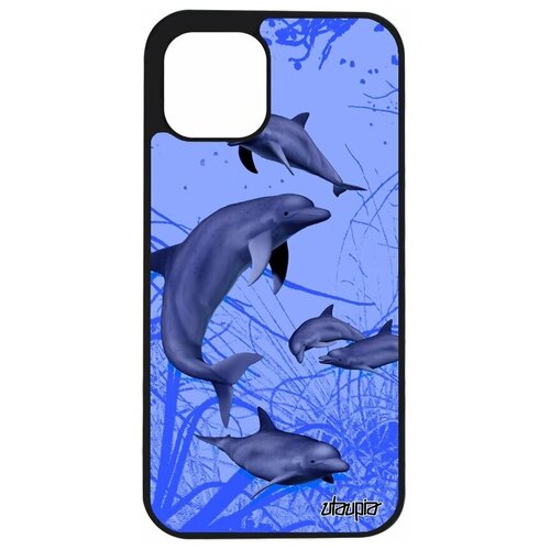 фото Чехол на iphone 12 pro, "дельфины" океан афалина utaupia