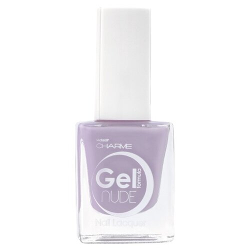 Charme Лак для ногтей Gel nude, 10 мл, 104 сиреневый туман