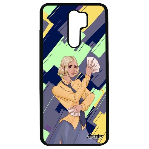 фото Противоударный чехол на смартфон // xiaomi redmi 9 // "фокусник" манга стиль, utaupia, цветной