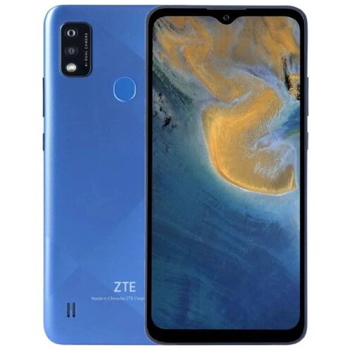 Смартфон ZTE Blade A51 2/32 ГБ, Dual nano SIM, синий кобальт смартфон tcl 305 dual sim 2 32 гб океанический синий