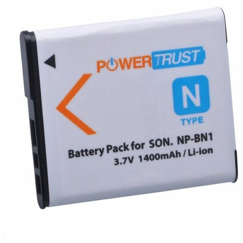 Аккумулятор Power Trust NP-BN1 для Sony аккумулятор для видеокамеры sony np bn1 3 6v 1400mah код mb077158