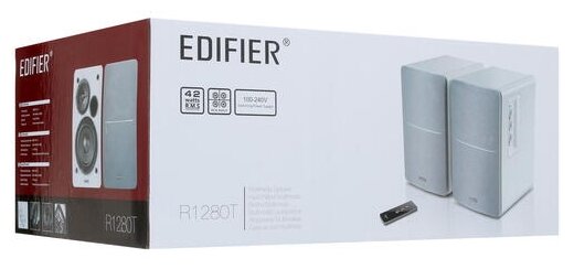 Компьютерная акустика 2.0 Edifier активные, 2 x 21W RMS, 75-18000Гц, дерево, пульт ДУ - фото №3