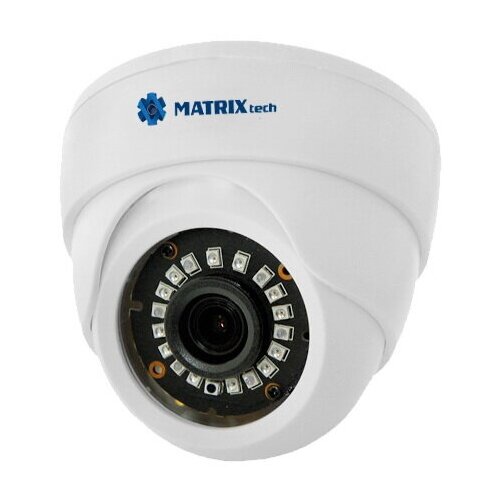 Купольная AHD камера MATRIX MT-DW1080AHD20XF (2,8мм) уличная full hd мультигибридная камера mt cw1080ahd20xf 3 6мм