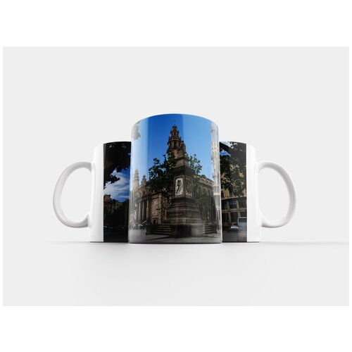 фото Кружка "городская площадь, город, архитектура" 320 мл lotsprints