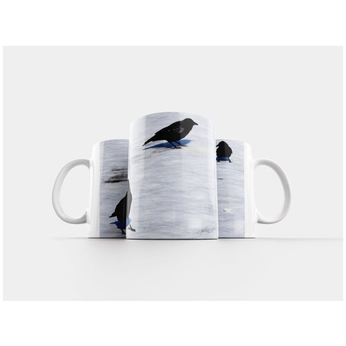 фото Кружка "ворона, снег, зима" 320 мл lotsprints