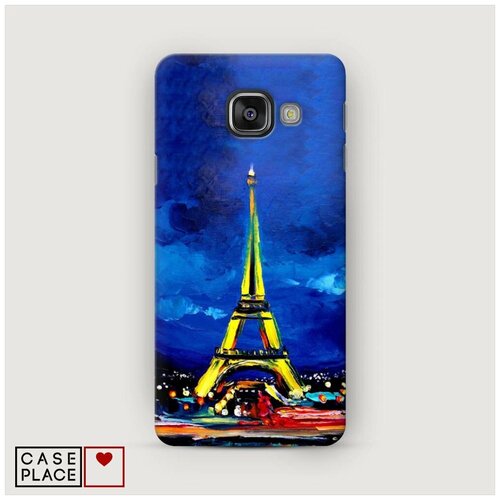 фото Чехол пластиковый samsung galaxy a3 2016 эйфелева башня гуашь case place