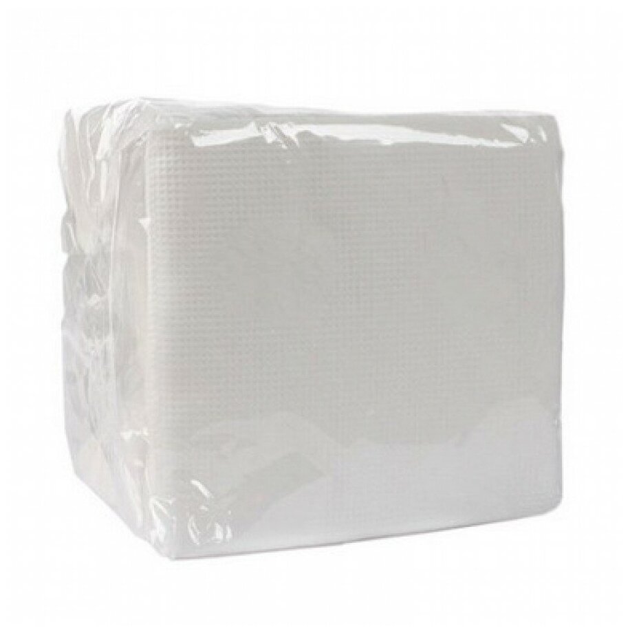 Салфетки бумажные 800 шт, 24х24 см (8 упаковок по 100 шт) однослойные, белые