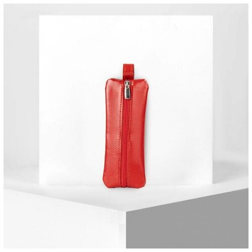 фото Максим ключница на молнии, длина 15 см, кольцо, цвет красный