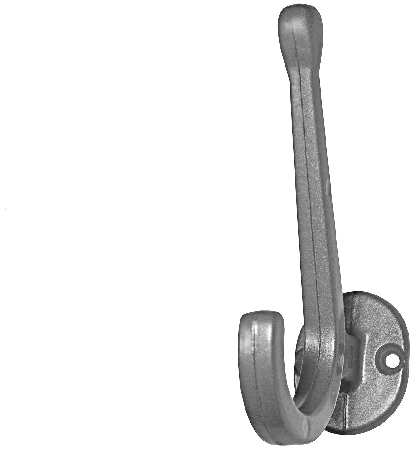 Крючок-вешалка КВ-1 алюминиевый металлик - фотография № 1