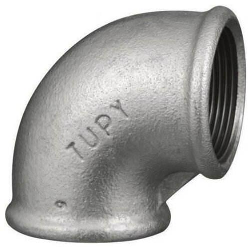 фото Угол сантехнический / Угольник 90 1 1/4" внутренняя резьба TUPY чугун оцинкованный