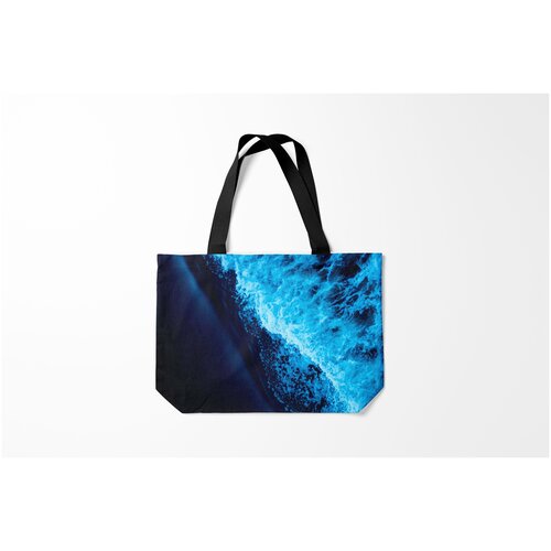 фото Сумка-шоппер / 46х35 см / морские жители / рыбы море burnettie