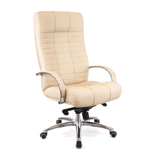 фото Компьютерное кресло everprof atlant al m для руководителя, обивка: натуральная кожа, цвет: бежевый