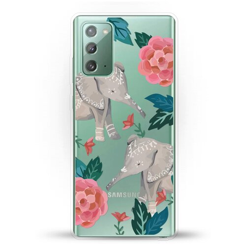 фото Силиконовый чехол два слона на samsung galaxy note 20 andy & paul
