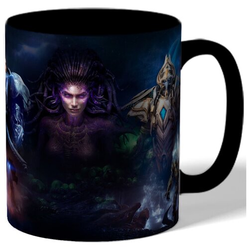 фото Кружка с рисунком по мотивам игры starcraft , старкрафт, зерг, персонажи drabs