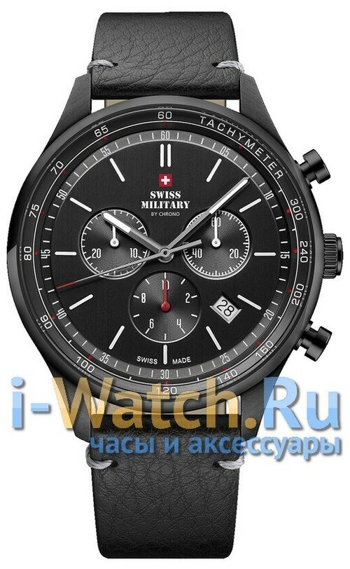Наручные часы SWISS MILITARY BY CHRONO Quartz SM34081.10, черный
