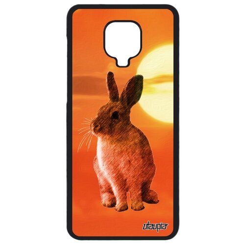 фото Противоударный чехол для смартфона // xiaomi redmi note 9 pro // "кролик" трус стиль, utaupia, оранжевый