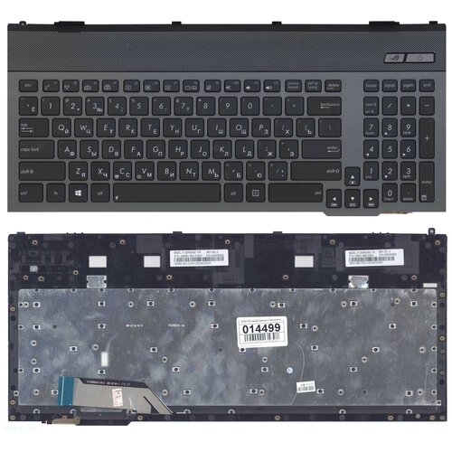 Клавиатура для ноутбука Asus G55 G55V G55VW G57 G57G G57VW черная с рамкой и подсветкой 177000₽