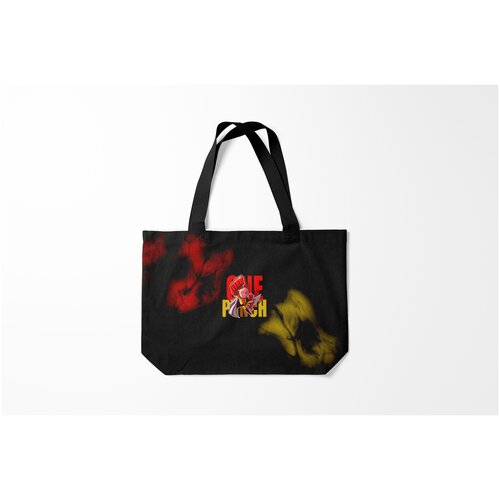 фото Сумка-шоппер / 46х35 см / аниме / one punch man один удар сайтамы burnettie