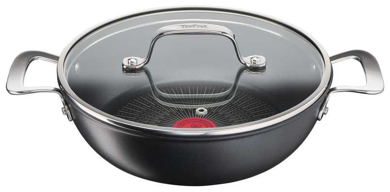Сковорода Tefal Unlimited G2557172; 26 см; с крышкой; черный