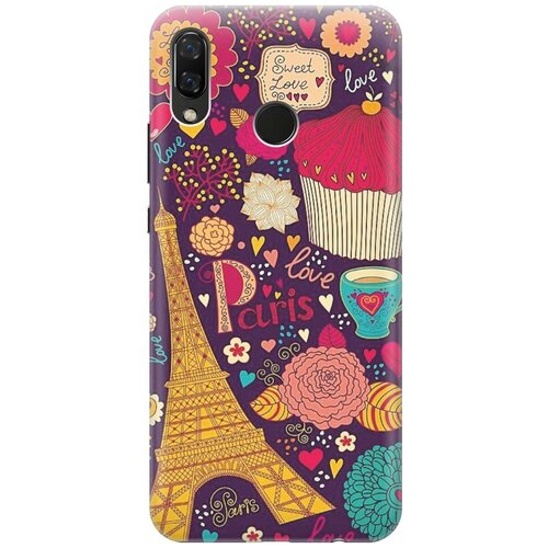 фото Re:pa накладка transparent для huawei nova 3 с принтом "love in paris"