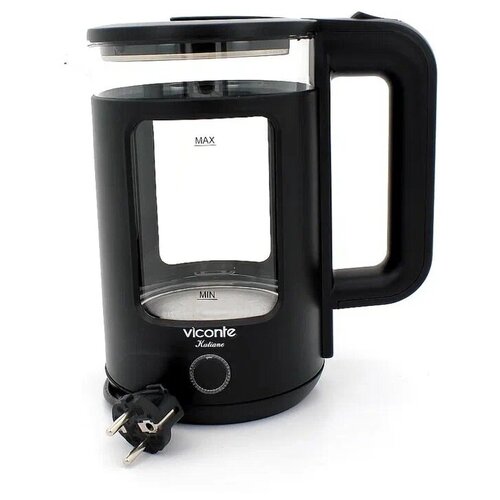 Чайник электрический 2200 ВТ 15 литра из пластика со стеклянным корпусом 344400₽