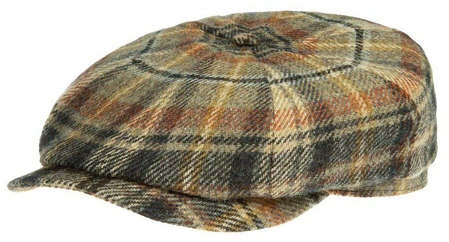 Кепка восьмиклинка STETSON 6840330 HATTERAS WOOL CHECK 