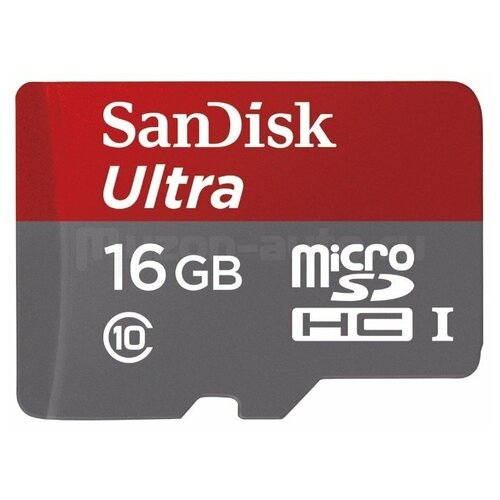 Карта памяти Sandisk 16GB Ultra microSDHC Class 10