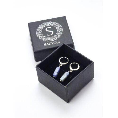 Авторские серьги из натурального содалита от SAUTOIR