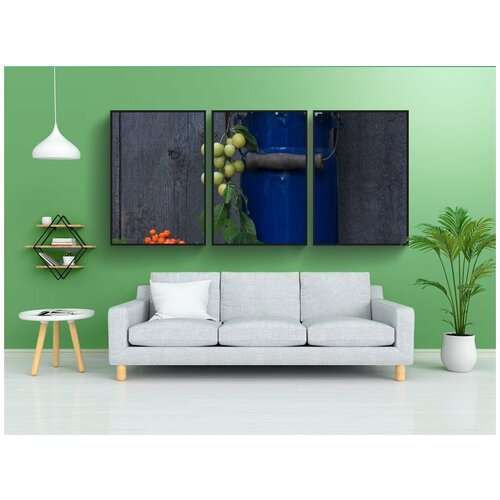 фото Набор модулных постеров для интерьера "натюрморт, может, деревянная дверь" 60x90 см. в тубусе, без рамки lotsprints