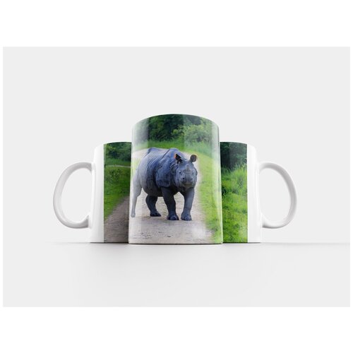 фото Кружка "носорог, kaaziranga, агрессивный" 320 мл lotsprints