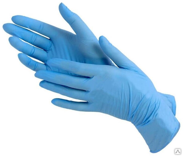 Перчатки одноразовые нитриловые Nitrimax 200шт, голубые, размер M