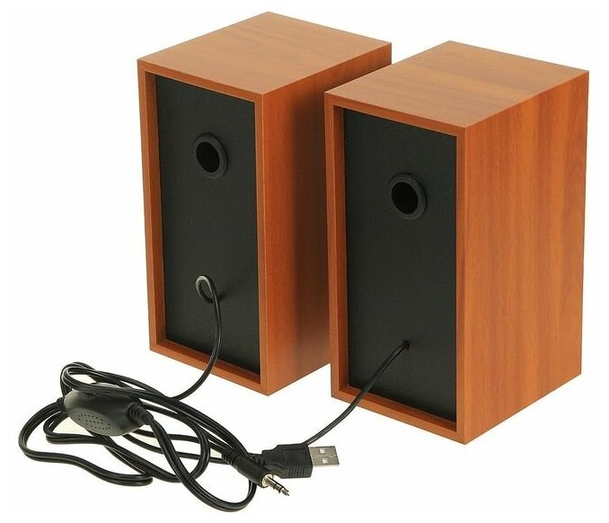 Компьютерные колонки 20 Perfeo CABINET PF-84 2х3 Вт USB дерево