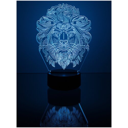 Детский 3d ночник в спальню. Настольный светильник 