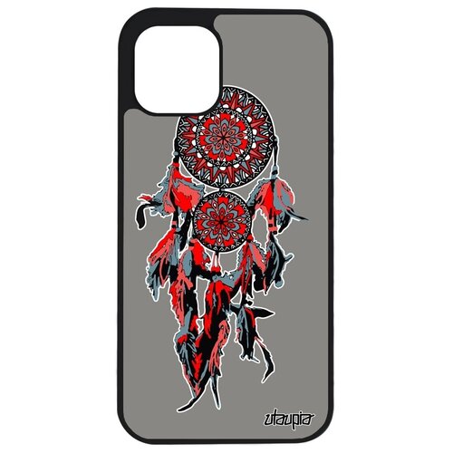 фото Защитный чехол для мобильного // iphone 12 // "ловец снов" символ этничный, utaupia, серый