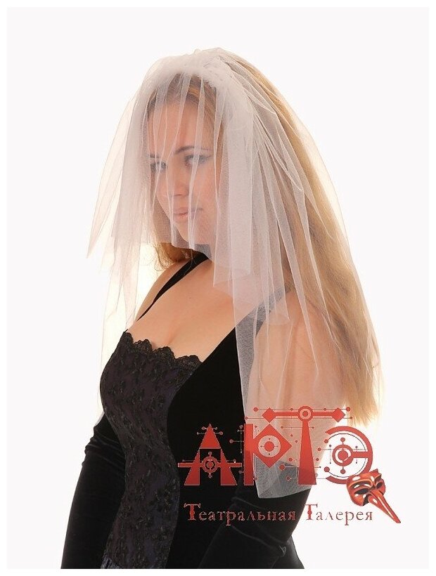 Фата короткая (Цв: Белый )