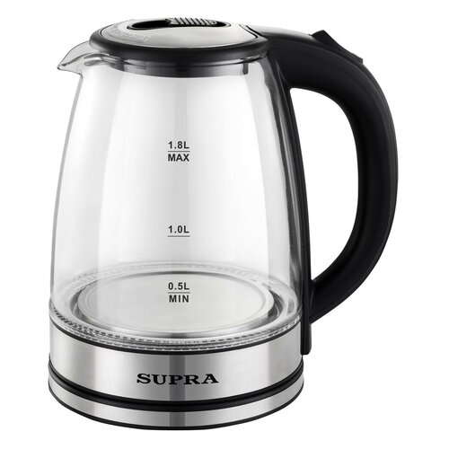 Чайник электрический Supra KES-1852G 18л 1500Вт черный корпус стекло 288000₽