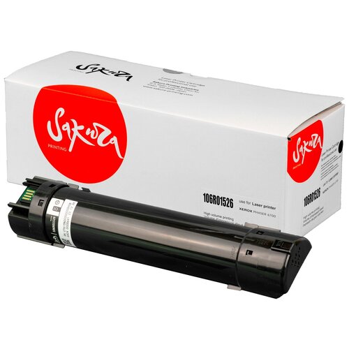 Картридж 106R01526 для XEROX, лазерный, черный, 18000 страниц, Sakura картридж sakura 106r01534 для xerox черный 13000 к phaser4600 phaser4620