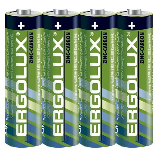Батарейка Ergolux R6 SR4, 1.5В (4/60/960) /4