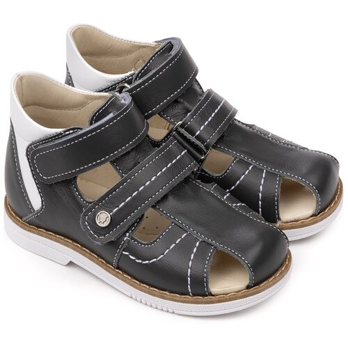Обувь тапибу детская (сандали) арт.FT-26033.20-OL12O.01 лен/серый р.31