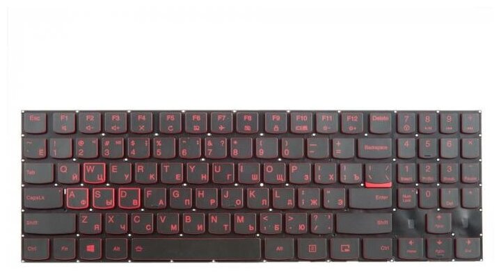 Клавиатура для ноутбука Lenovo Legion Y520 y520-15ikb Y720 y720-15ikb R720 r720-15ikb 15ikb черная без рамки с подсветкой гор. Enter ZeepDeep