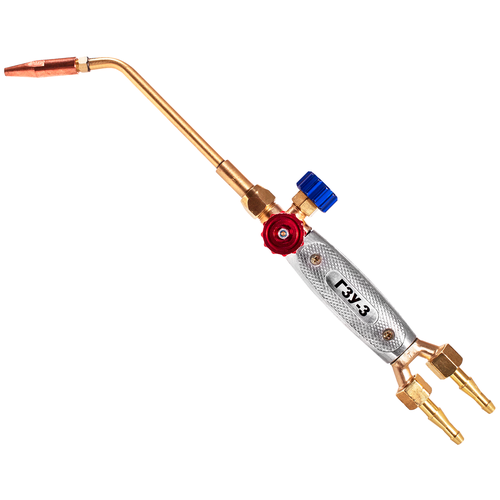 Горелка пропановая ГЗУ-3-23, универсальный ниппель d6/9 (со сменными наконечниками №2, №3), Redius горелка сварочная гзу 3 23