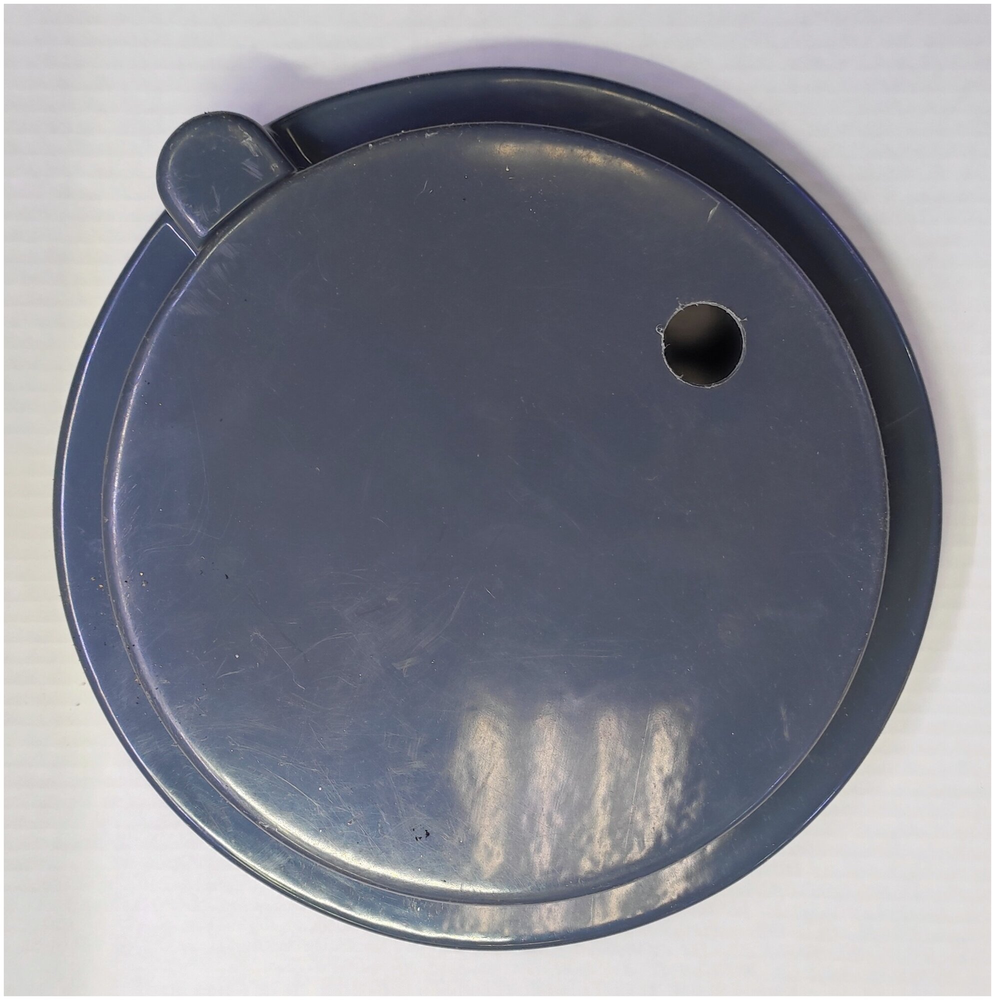 Крышка-светильник для круглого аквариума 20 литров, диаметр 25 см, серая - фотография № 2