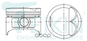 Поршень без колец d74.0 std teikin арт. 46258std - арт. 46258STD
