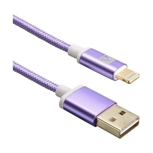 Кабель Lightning / USB Type-A ACD Style (ACD-U913-P6P) 1м, сиреневый кабель lightning 1м acd acd u913 p6p круглый фиолетовый