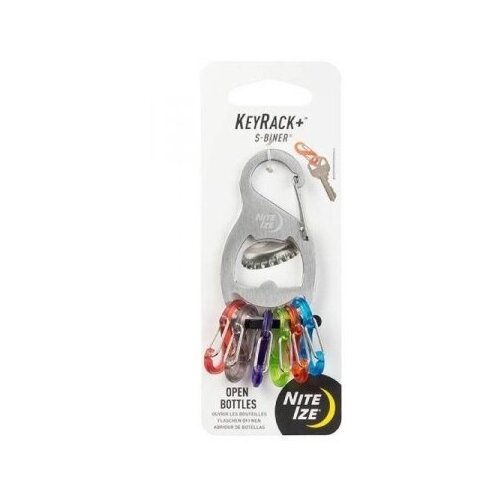 Nite-Ize Брелок для ключей KeyRack+ S-Biner (Stainless) (KRB2-11-R6)