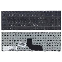 Клавиатура для ноутбука DNS 0165295 черная с рамкой